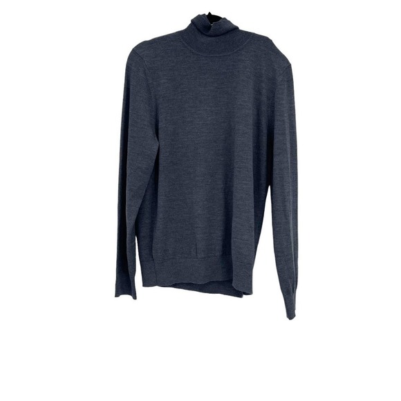 SANDRO Gris Chine H19Turtleneck Wool Sweater Size M NWT - Picture 6 of 12